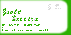 zsolt mattiza business card